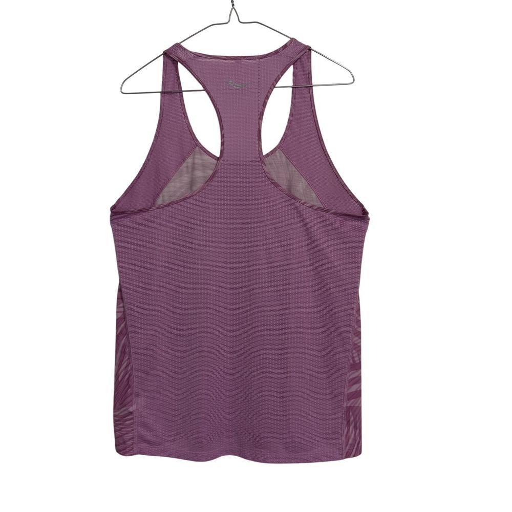 Saucony Womens Racerback Tank Top Purple Swirl Athletic Workout Gym Size L - Picture 10 of 12